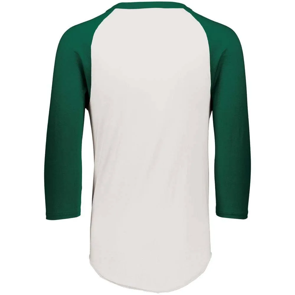 3-4 Sleeve Retro 2.0 Baseball Jersey White-Forest