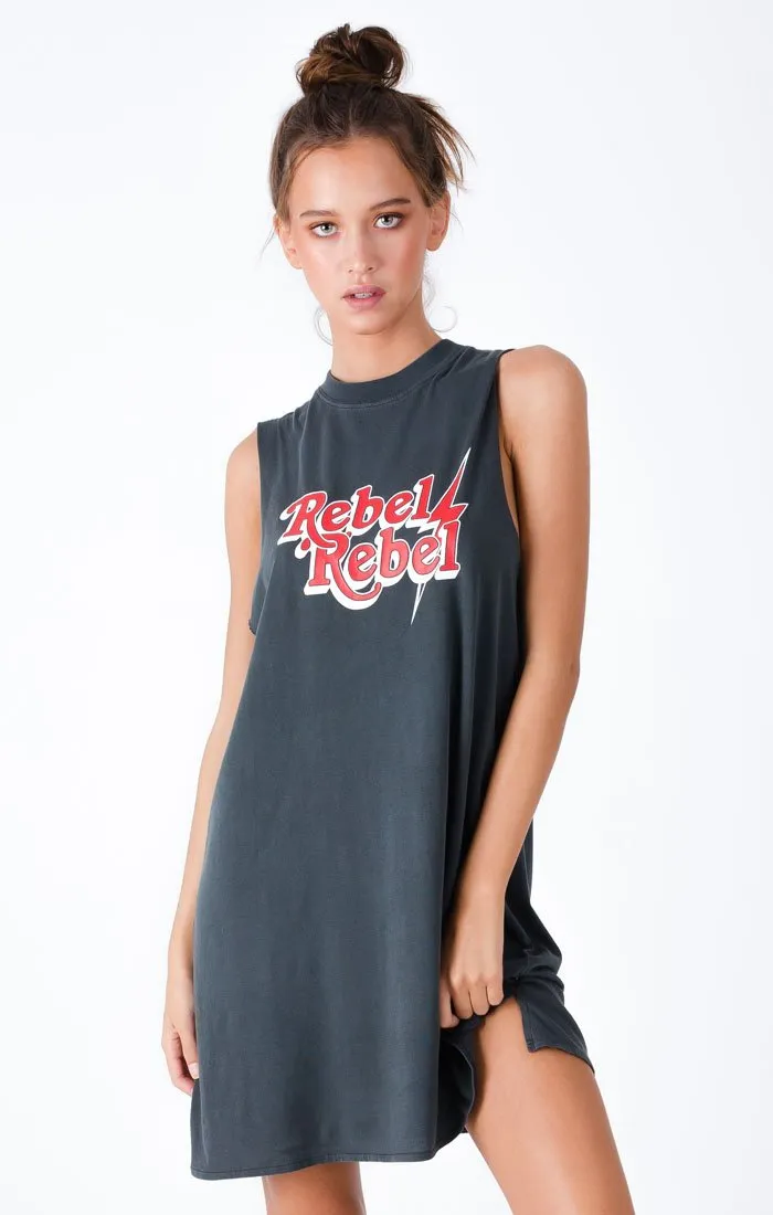 Afends Womens Rebel Girl - Bandcut Dress
