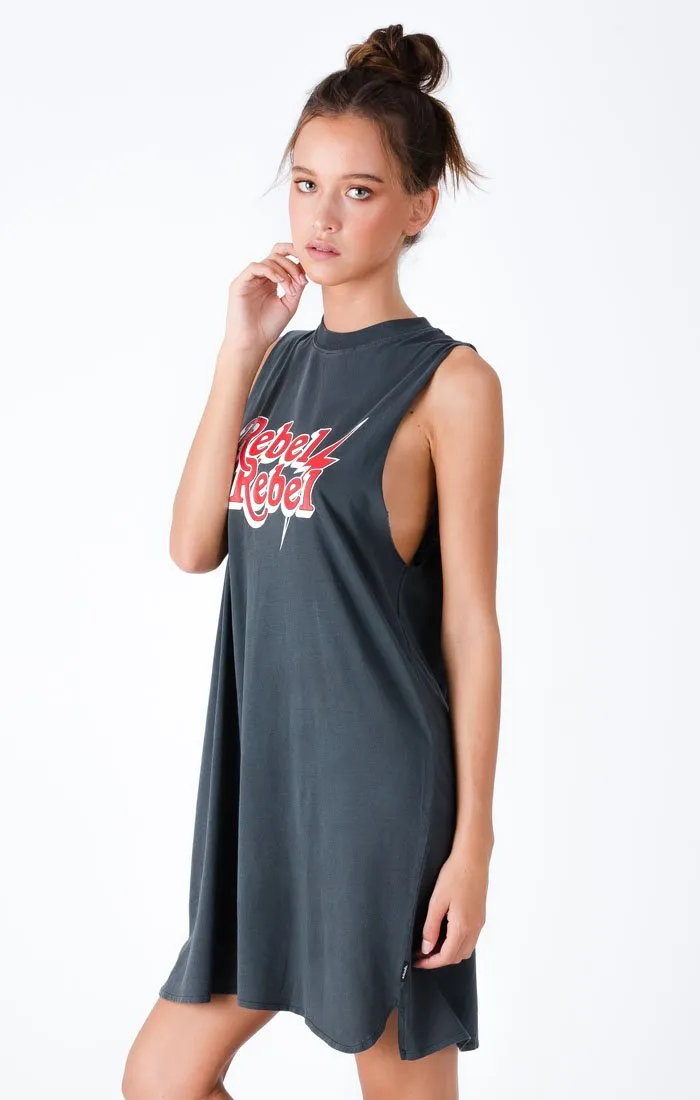 Afends Womens Rebel Girl - Bandcut Dress