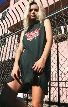 Afends Womens Rebel Girl - Bandcut Dress