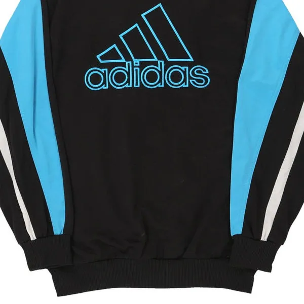 Age 12-13 Adidas Spellout Track Jacket - Large Block Colour Polyester