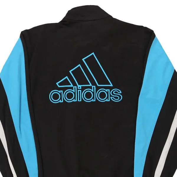 Age 12-13 Adidas Spellout Track Jacket - Large Block Colour Polyester