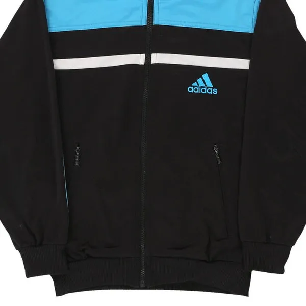 Age 12-13 Adidas Spellout Track Jacket - Large Block Colour Polyester