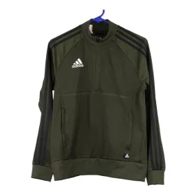 Age 13-14 Adidas Track Jacket - Large Green Polyester