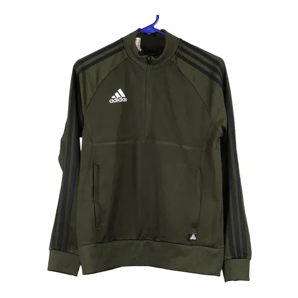 Age 13-14 Adidas Track Jacket - Large Green Polyester