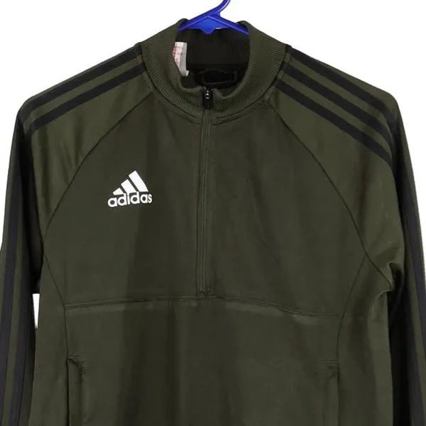 Age 13-14 Adidas Track Jacket - Large Green Polyester