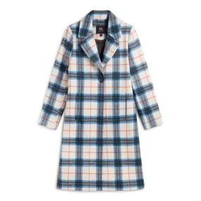 Andam Long Textured Azul Coat