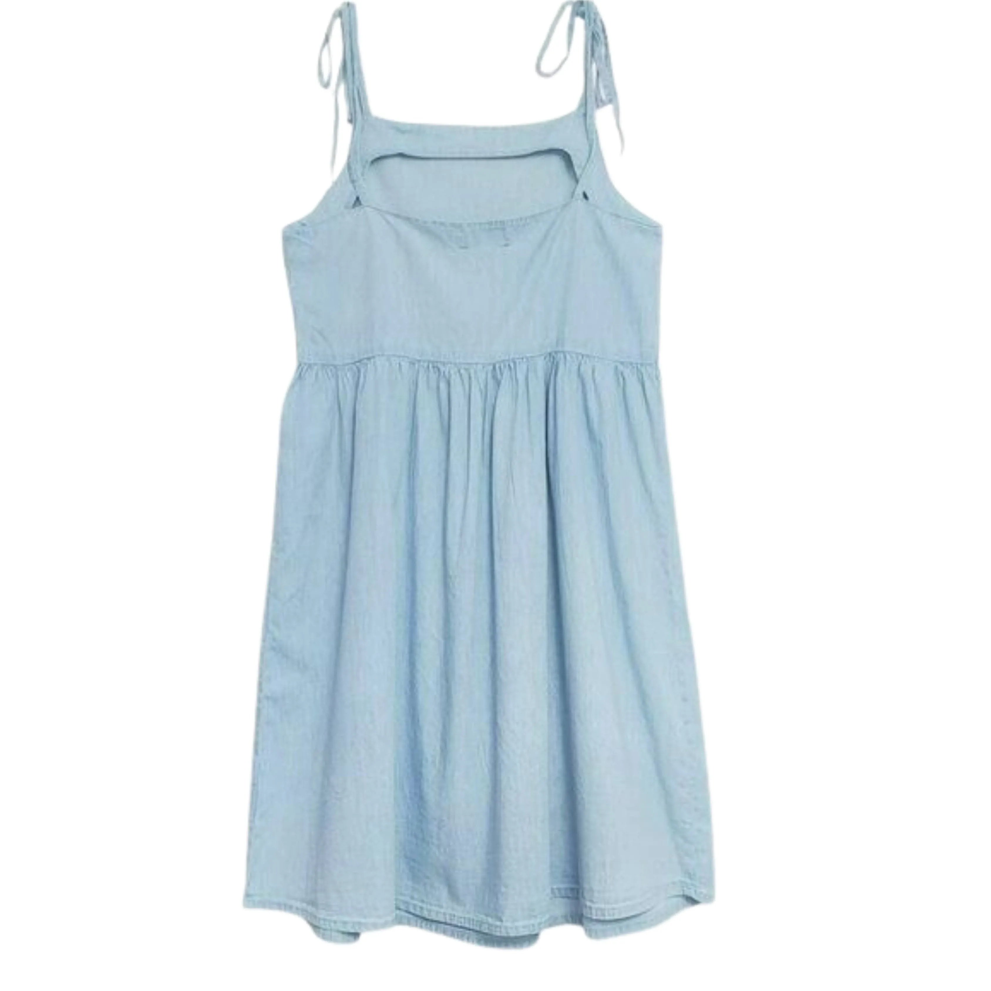 ASOS - Tie Straps Lightweight Denim Mini Dress