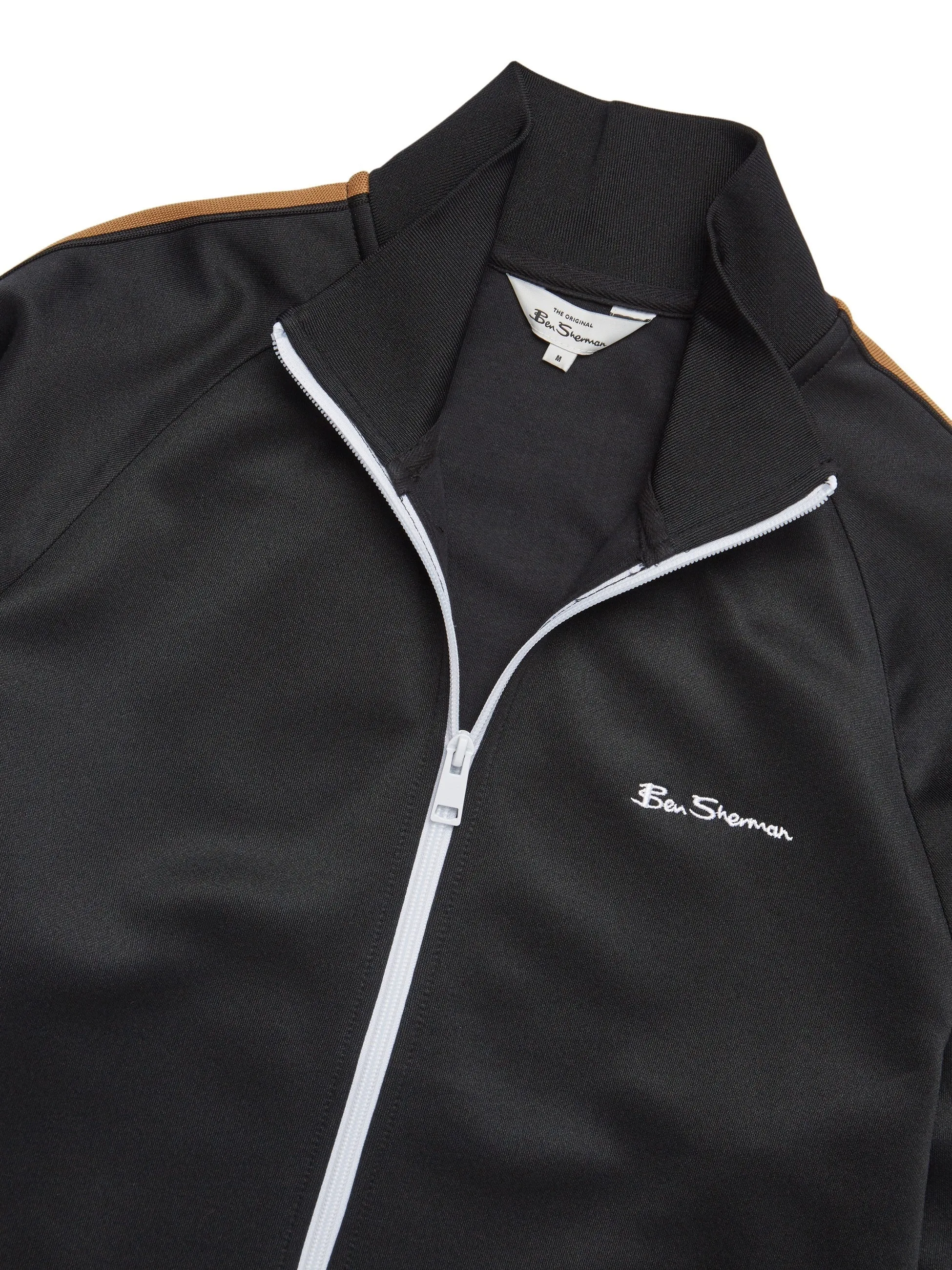 Ben Sherman House Taped Tricot Track Top - Black