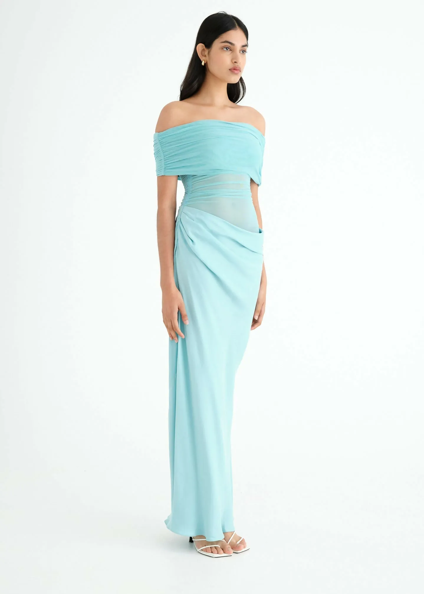 Benni Nico Off Shoulder Maxi Dress in Size 6
