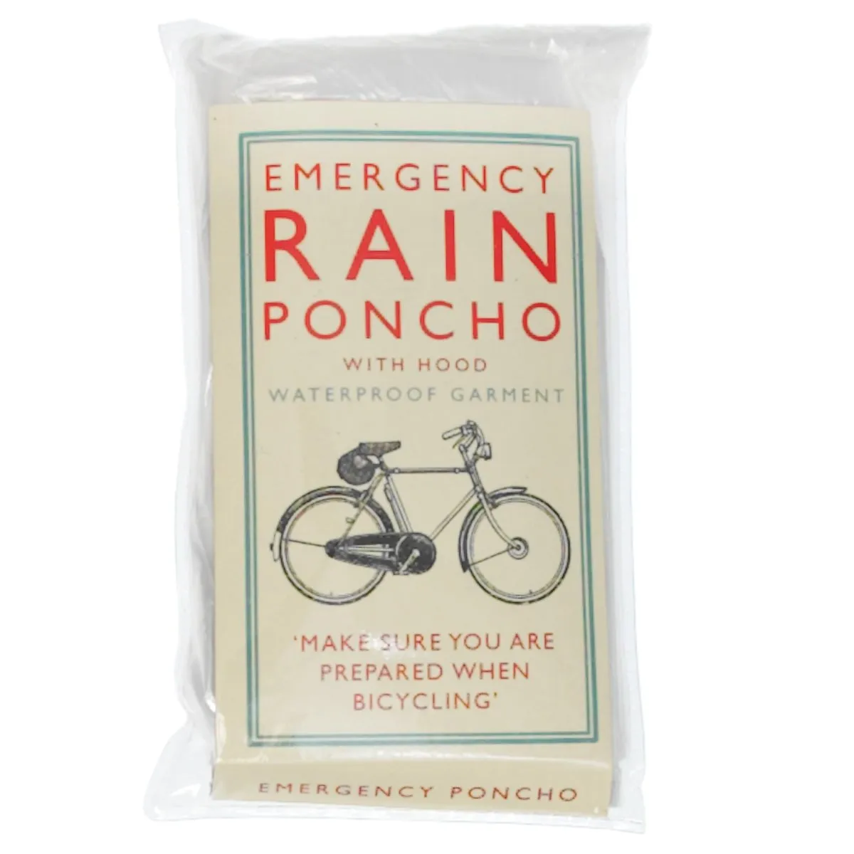 Bicycle Rain Poncho