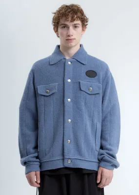 Blue Felted Knitted Jacket