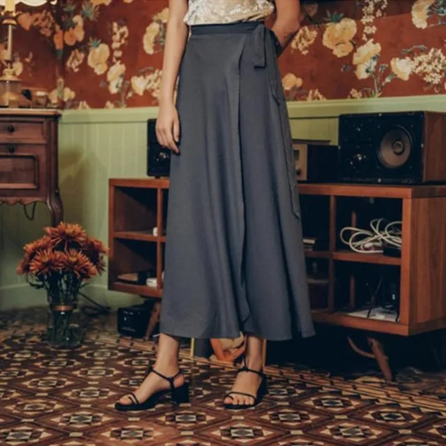 Boho Wrap Midi Skirt