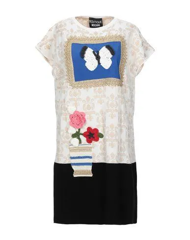 Boutique Moschino Women Short dress Ivory 6 UK