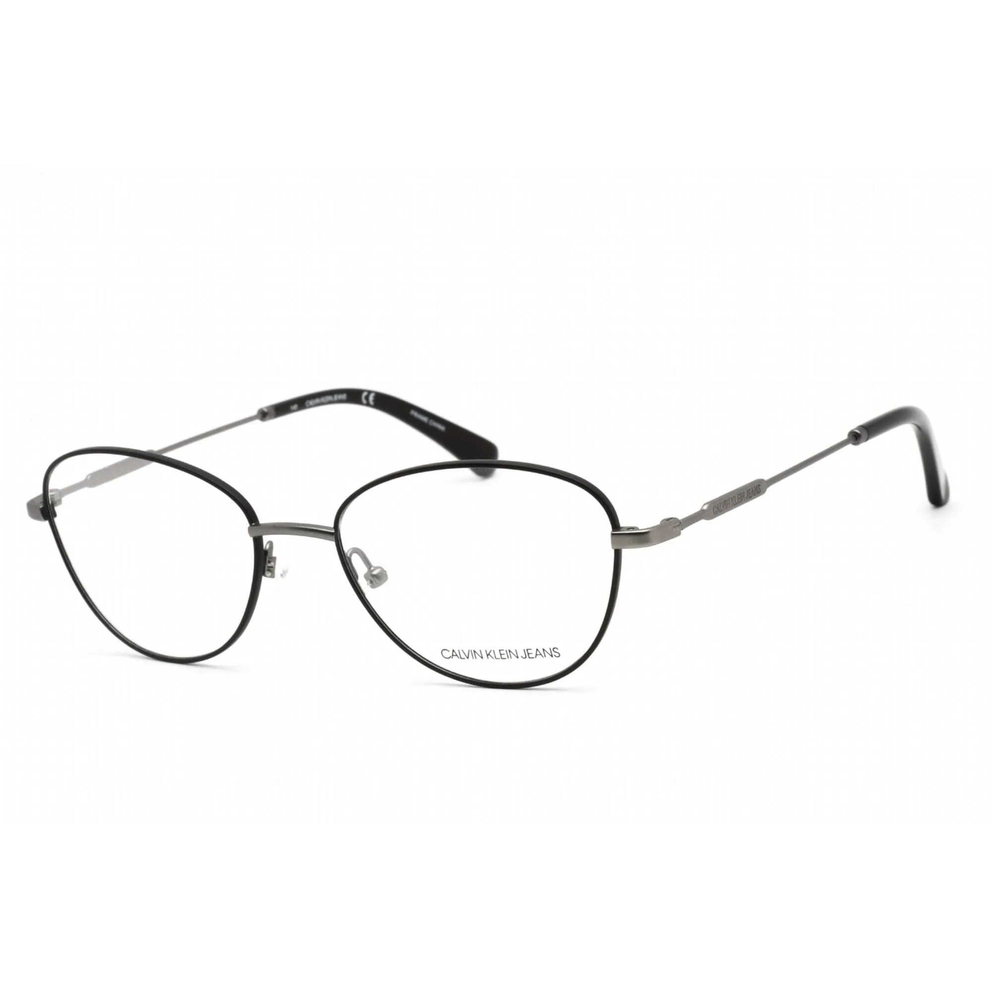 Calvin Klein Jeans Unisex Eyeglasses - Satin Black Frame Clear Lens | CKJ20103 001