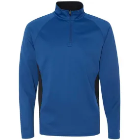 Champion Men's Athletic Royal/Black Performance 5.4-Ounce Colorblock Quarter-Zip Jacket