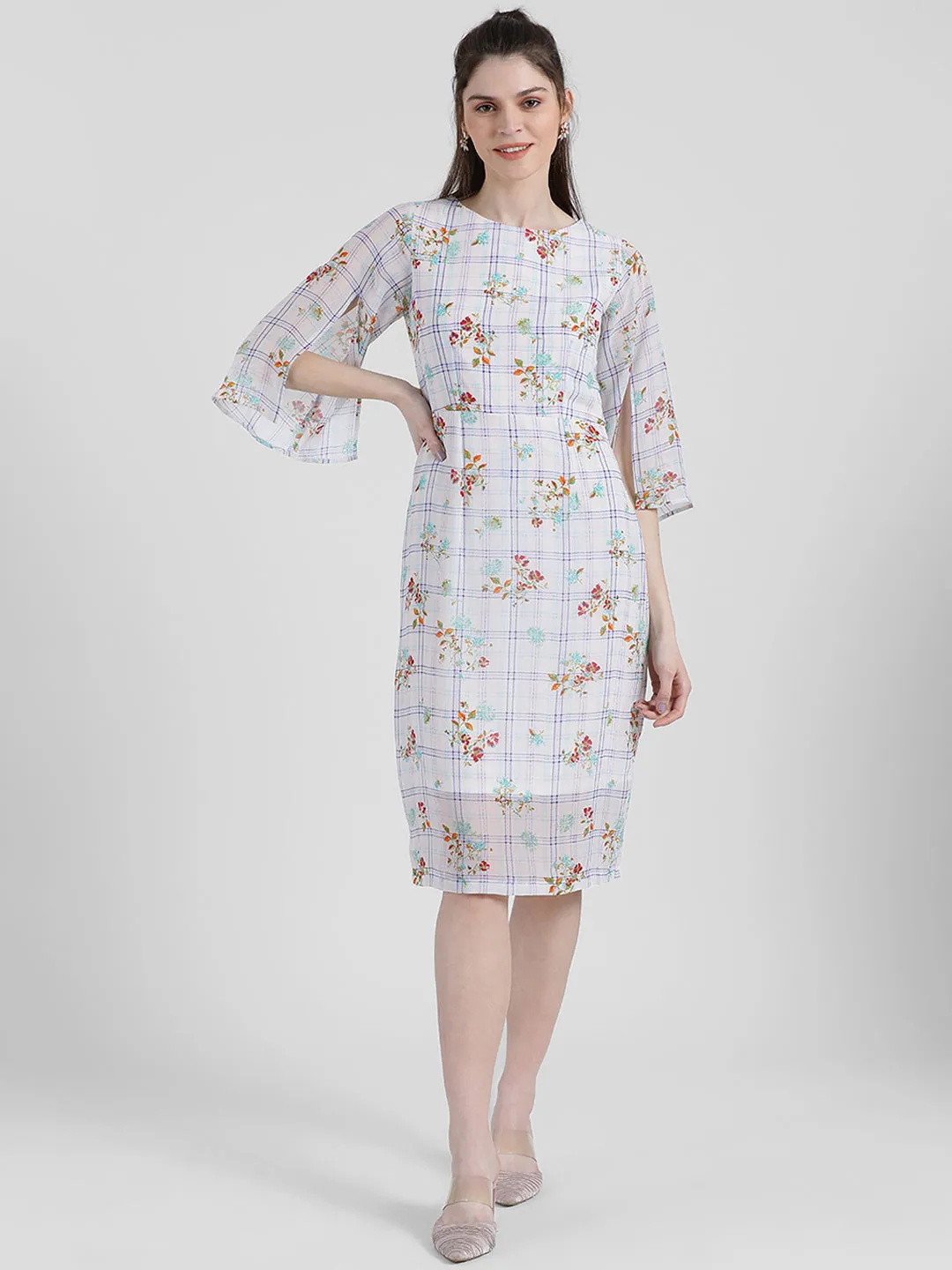 Checked Bodycon Dress