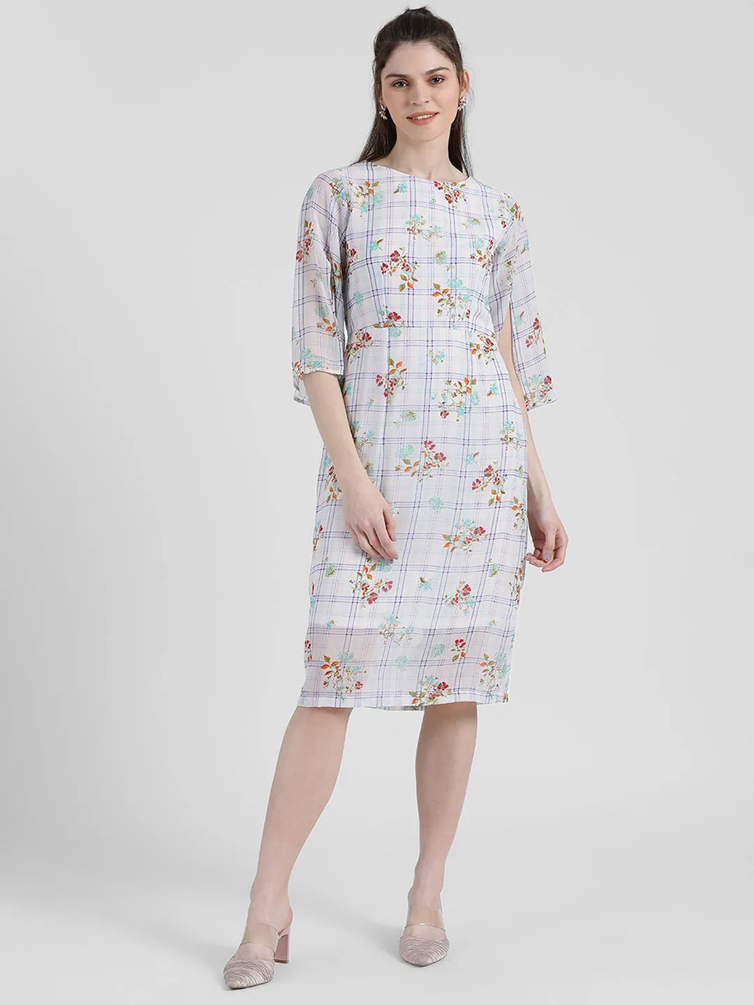 Checked Bodycon Dress