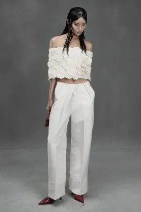 Claim Bodycon Off-Shoulder Chiffon Top
