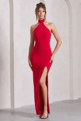 Crimson Charm  Bodycon Dress