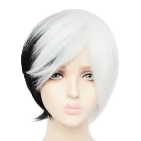 Cruella Style Black And White Wig #2
