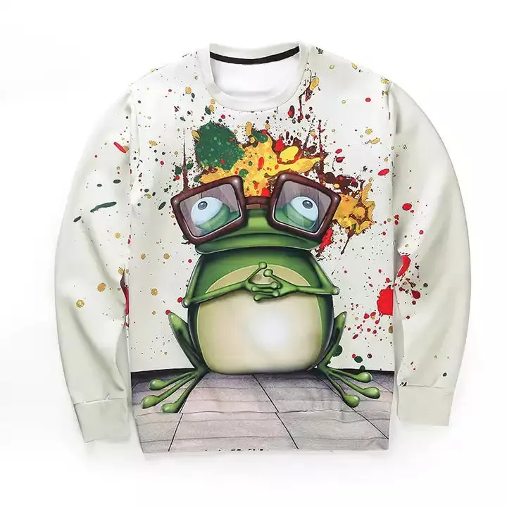 Custom 3d sublimation Print Hoodie Pullover sweater