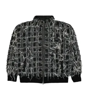 Denim Patchwork Track Top