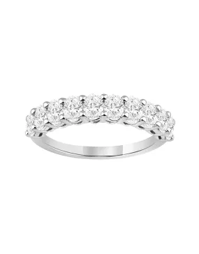Diamond Ring - 1.50ct Oval Lab Grown Diamond Band, set in 14ct White Gold - 788204
