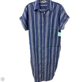 Dress Casual Midi By Madewell In Blue, Size: S