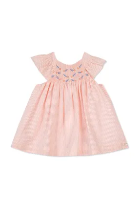 Dress - Peach seersucker