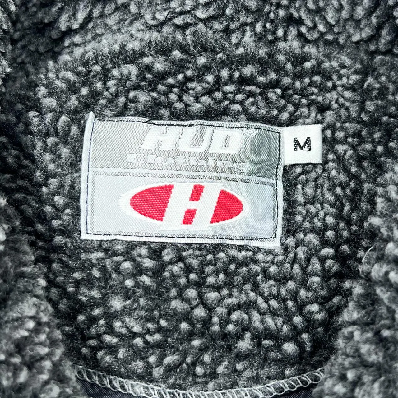 Early 00's HUD CLOTHING Colour Block Teddy Bear Fleece Full Zip Sweatshirt Jacket