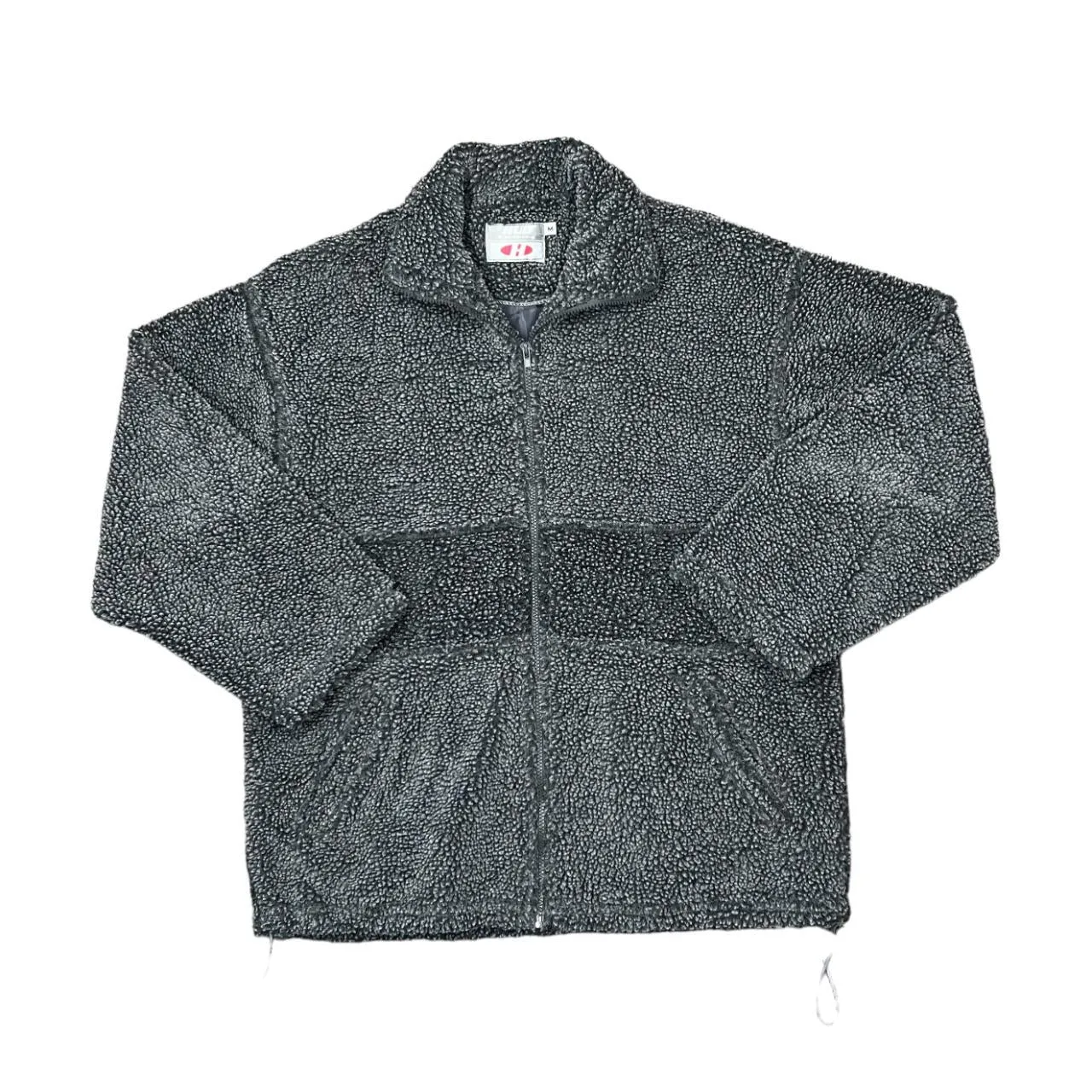 Early 00's HUD CLOTHING Colour Block Teddy Bear Fleece Full Zip Sweatshirt Jacket