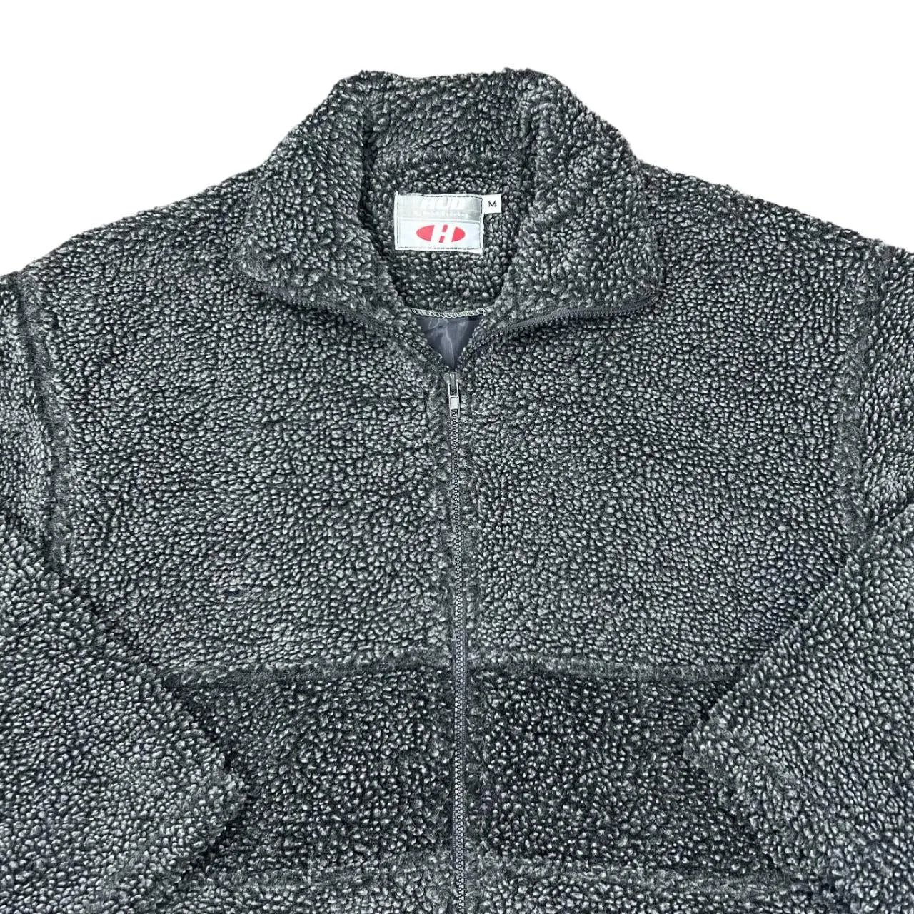 Early 00's HUD CLOTHING Colour Block Teddy Bear Fleece Full Zip Sweatshirt Jacket