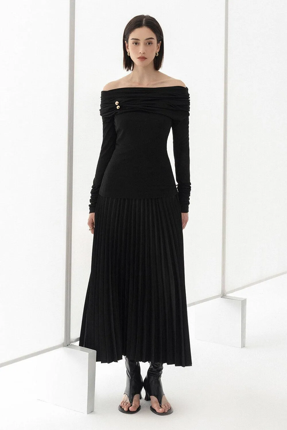 Edna Bodycon Long Sleeved Knitted Fabric Top