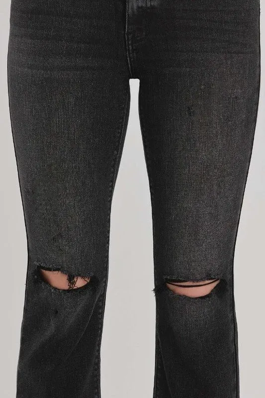 Emery High Rise Kick Flare - Shallow