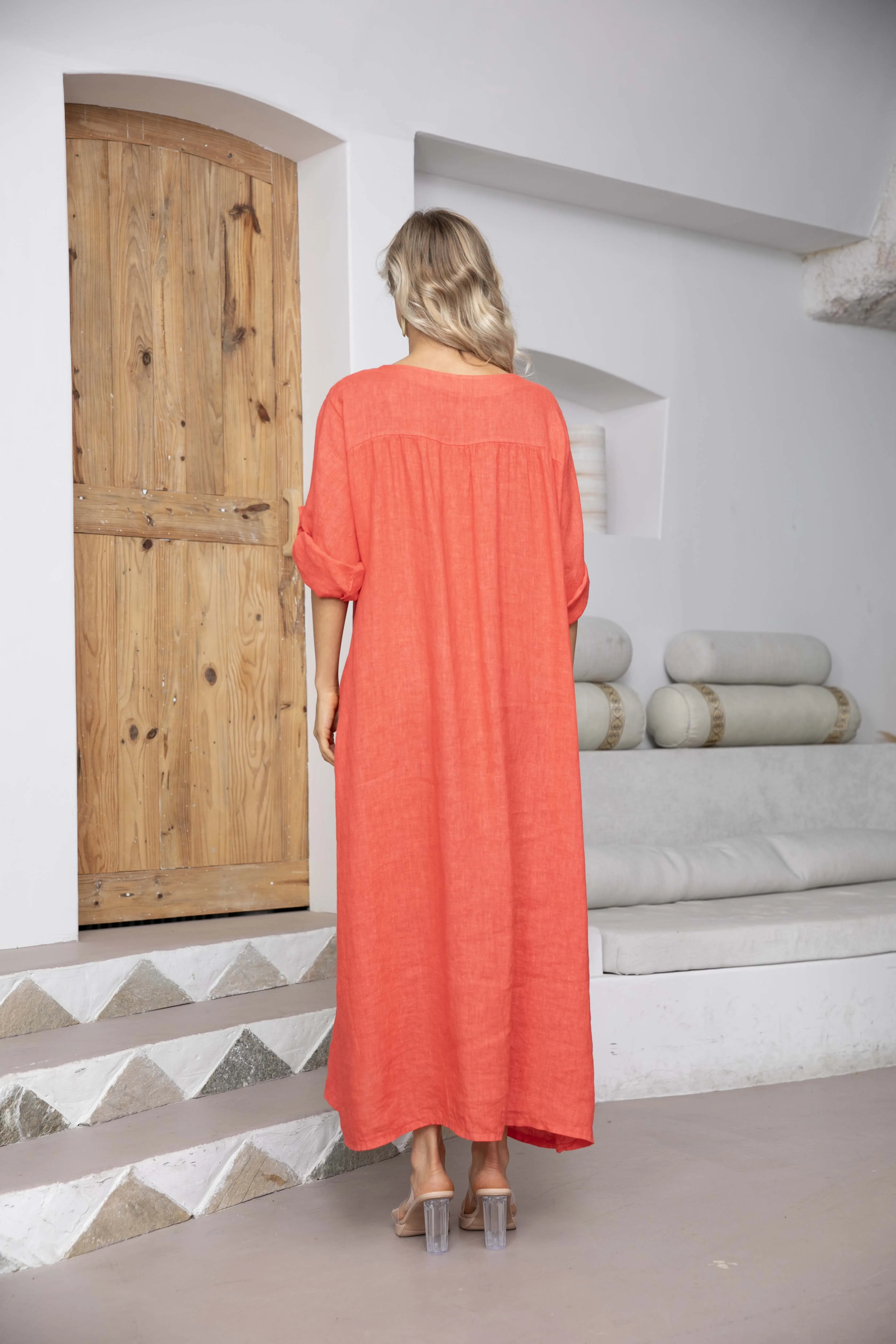 Emilia's Coconut Button Dress