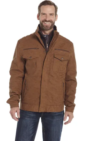 FAUX LEATHER SNAP & ZIP FRONT RANCH JACKET CW5839