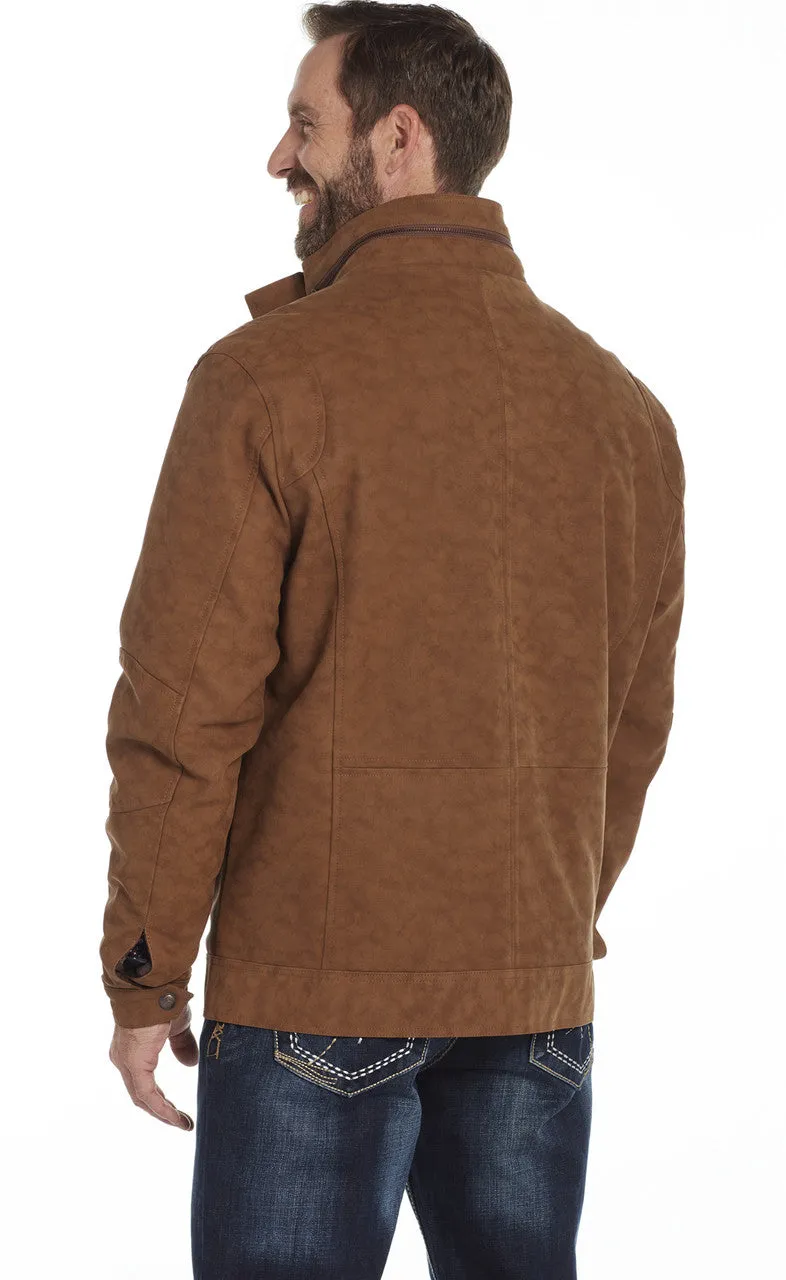 FAUX LEATHER SNAP & ZIP FRONT RANCH JACKET CW5839