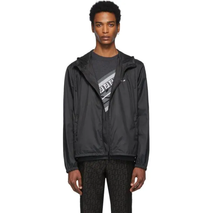 Fendi Black Bag Bugs Track Jacket