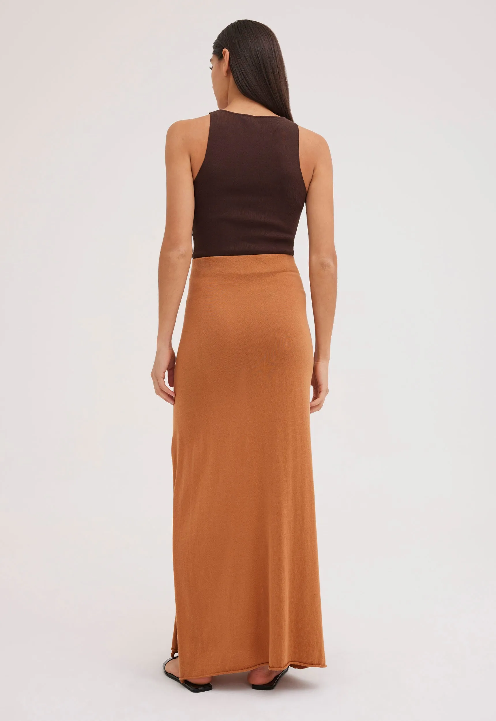 Finch Cotton Skirt - Samson Tan