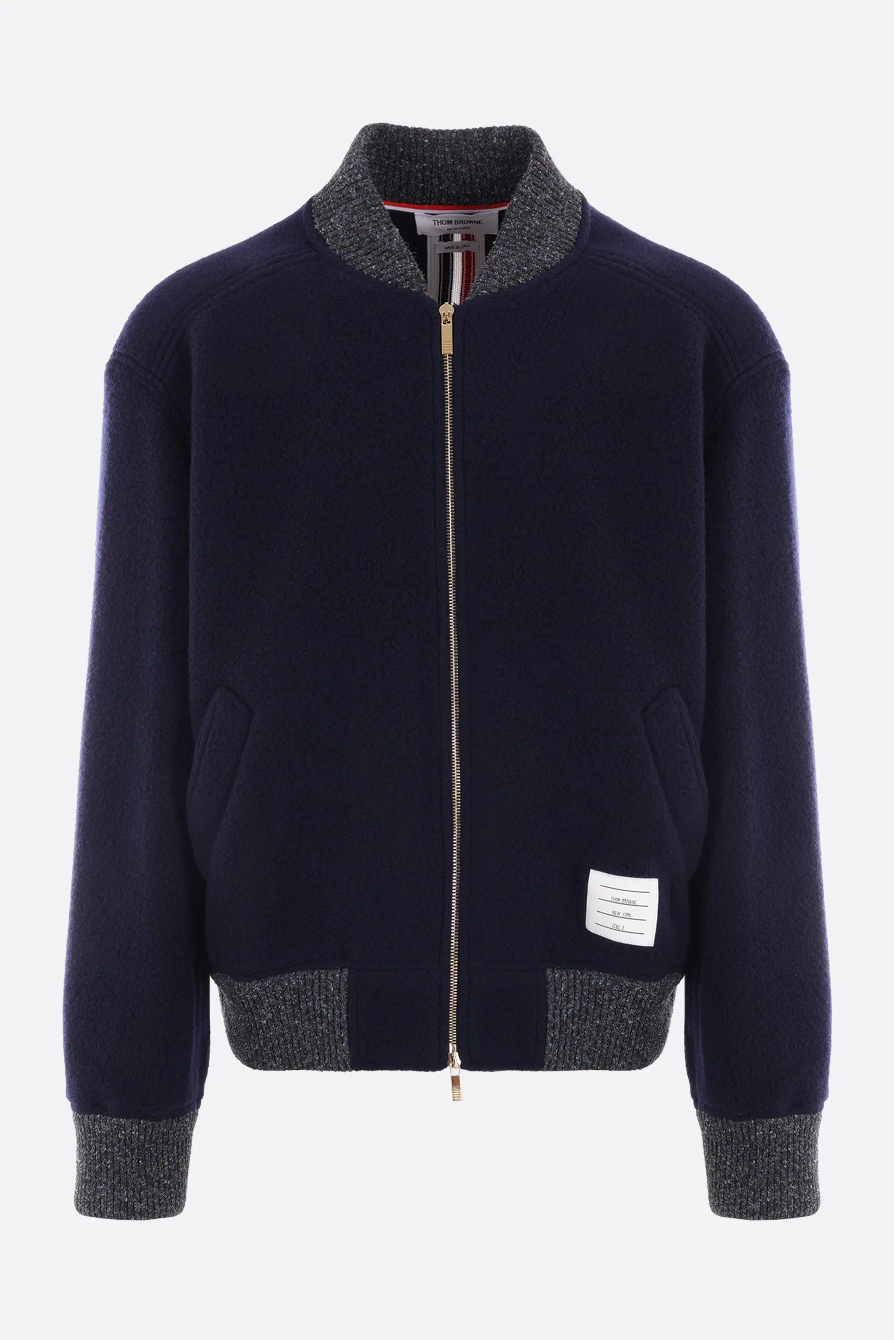 Fleece Wool Bomber Jacket
