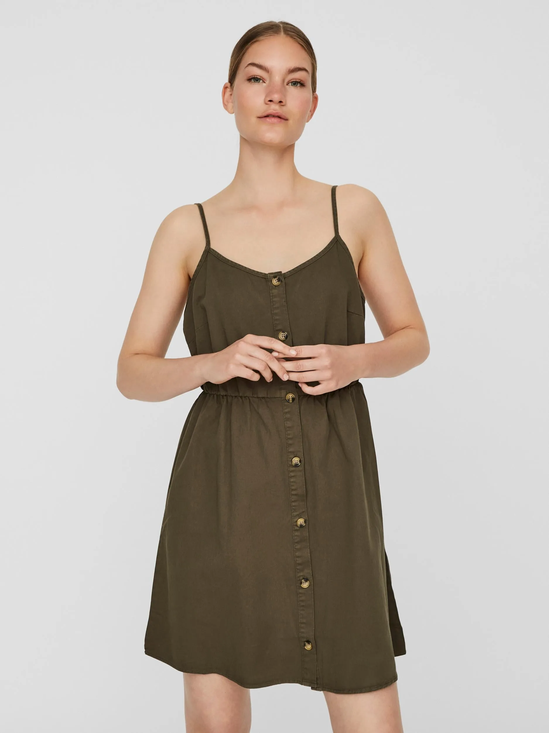 Flicka Strap Dress - Ivy Green