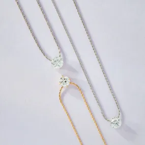 Floating Diamond Necklace