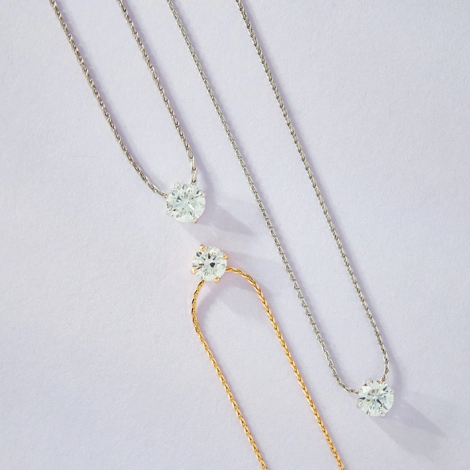 Floating Diamond Necklace