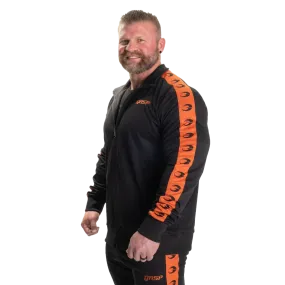 GASP Tracksuit Jacket - Black/Flame