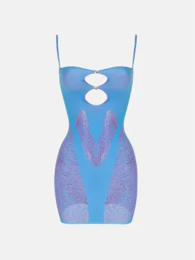 Gisele Dress Crypto Blue