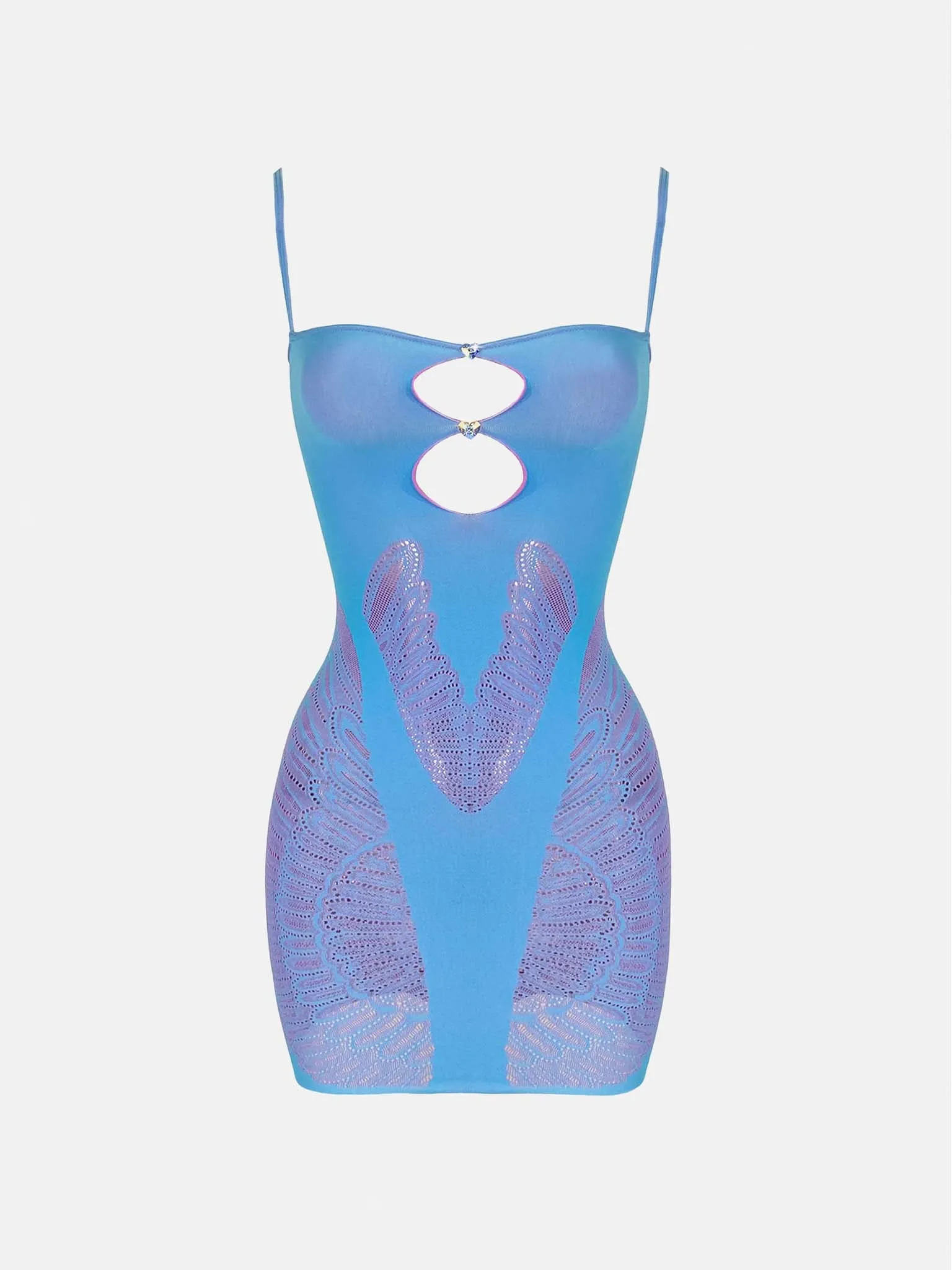 Gisele Dress Crypto Blue