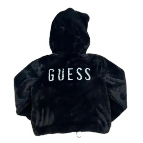 GUESS Los Angeles Big Spellout Soft Touch Fleece Zip Hoodie Jacket