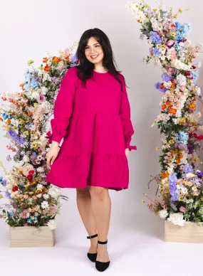 Hailey Dress Peacock Pink