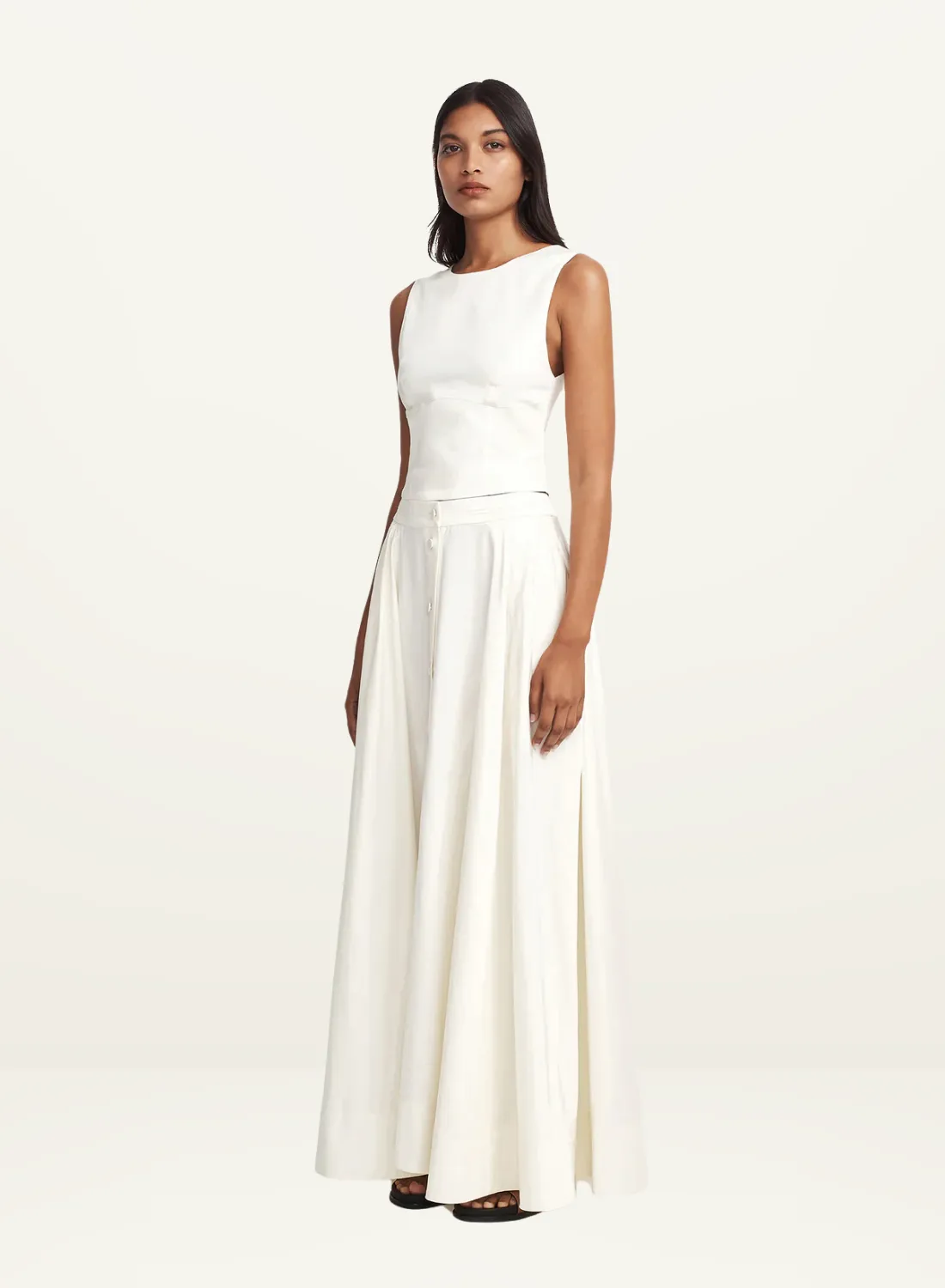 Hansen & Gretel Mana Maxi Skirt in ECRU